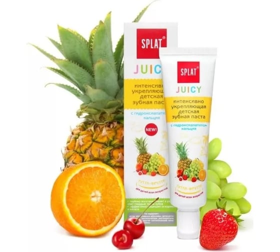 Детская зубная паста SPLAT JUICY TUTTI-FRUTTI тутти-фрутти 35 мл 112.10029.0101