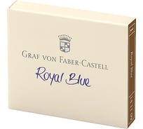 Чернильные картриджи Faber-Castell graf von королевский синий, 6 шт, картонная коробка 141109