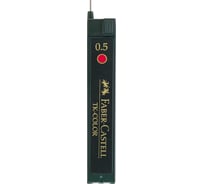 Грифели для механических карандашей Faber-Castell tk-color, 12 шт, 0,5 мм, красные 128521