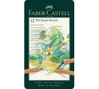 Пастельные карандаши Faber-Castell pitt pastel, 12 цветов, металлическая коробка 112112