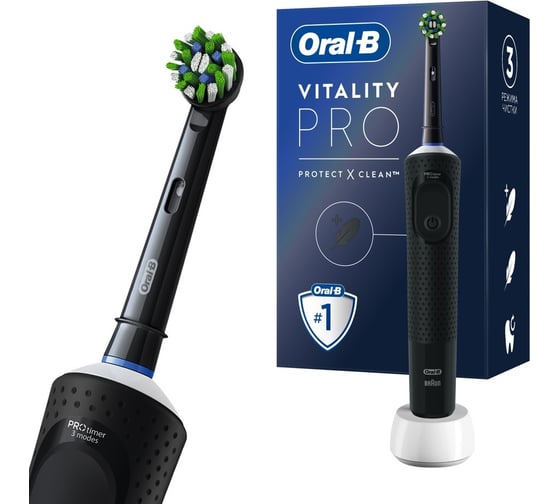 Электрическая зубная щётка ORAL-B Vitality Pro Чёрная 53019394 51111111