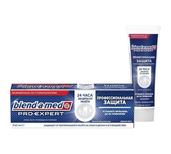 Зубная паста BLEND_A_MED Pro-Expert Профессиональная защита Свежая мята 75 мл (3809) 0001020838 1