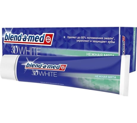 Зубная паста BLEND_A_MED 3D White Нежная мята 75 мл (3809) 0001020851