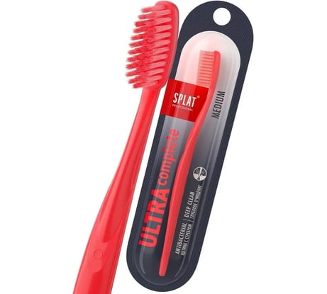 Зубная щетка SPLAT Prof ULTRA COMPLETE Medium красный 111.14169.0118