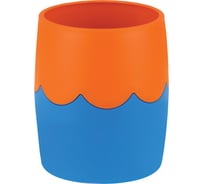 Подставка-стакан Мульти-Пульти пластик, круглый, двухцветный сине-оранжевый СН503МП