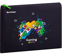 Папка Berlingo gaming zone 1 отделение, а5, 255x205 мм, полиуретан, на молнии PVC07156