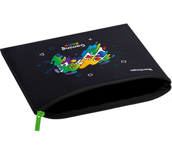Папка Berlingo gaming zone 1 отделение, а5, 255x205 мм, полиуретан, на молнии PVC07156