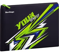 Папка Berlingo energy 1 отделение, а5, 255x205 мм, полиуретан, на молнии PVC07157