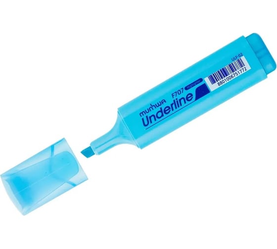 Текстовыделитель Munhwa underline голубой, 1-5 мм, 12 шт в упаковке ULF-02