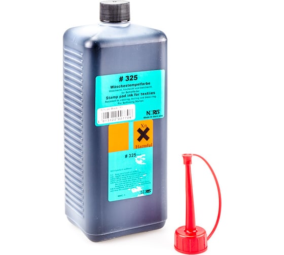 Краска для хлопковых тканей GRM 325 1 л черная стойкая к кипячению 182266017