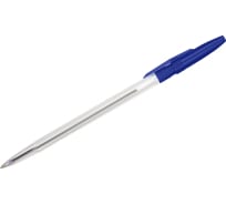 Шариковая ручка Стамм 511 синяя, 0.7 мм, прозрачный корпус РК30
