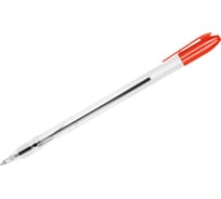 Шариковая ручка Стамм vega красная, 0.7 мм, прозрачный корпус РШ110