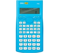 Научный калькулятор DELI e1710a/blu, ЕГЭ, 12 разрядный, lcd дисплей, питание от батарейки, синий 1407146