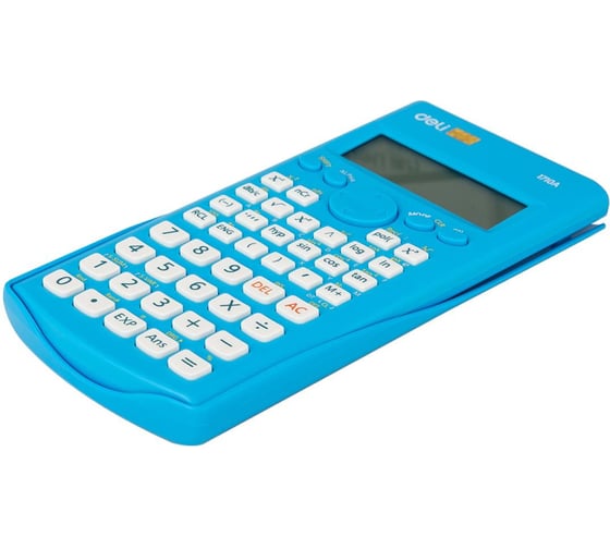 Научный калькулятор DELI e1710a/blu, ЕГЭ, 12 разрядный, lcd дисплей, питание от батарейки, синий 1407146