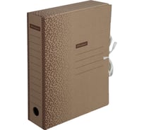 Архивная папка OfficeSpace Standard с завязками плотная, микрогофрок, 75 мм, бурый, 700 листов 264785