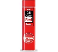 Грифели для автоматических карандашей Pentel Ain Stein C275-RD 0.5 мм, 20 грифелей, в тубе, красного цвета 609999 26161139