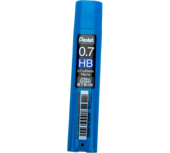 Грифели для автоматических карандашей Pentel Ain Stein C277S-HB 0.7 мм, 12 грифелей, в тубе, HB 586234
