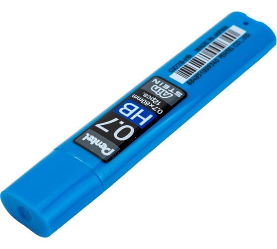 Грифели для автоматических карандашей Pentel Ain Stein C277S-HB 0.7 мм, 12 грифелей, в тубе, HB 586234
