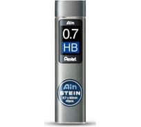 Грифели для автоматических карандашей Pentel Ain Stein C277-HO 0.7 мм, 40 грифелей, в тубе, H 674357