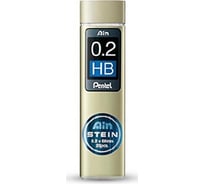 Грифели для автоматических карандашей Pentel Ain Stein C272W-HB 0.2 мм, 20 грифелей, в тубе, HB 609996