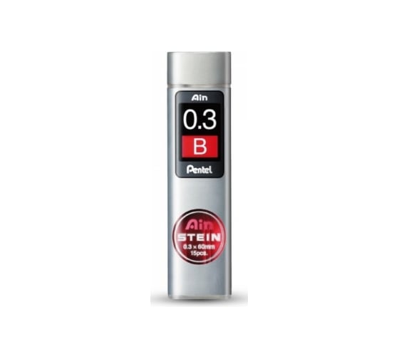 Грифели для автоматических карандашей Pentel Ain Stein C273-BO 0.3 мм, 15 грифелей, в тубе B 609997