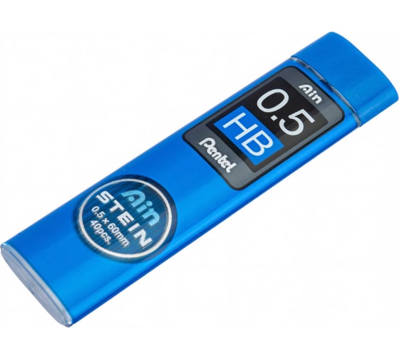 Грифели для автоматических карандашей Pentel Ain Stein C275-HBO 0.5 мм, 40 грифелей, в тубе, HB 609991
