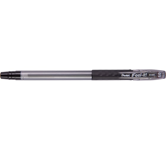 Шариковая ручка Pentel Feel it! d 0.5 мм 12 шт BX485-A черные чернила 671356