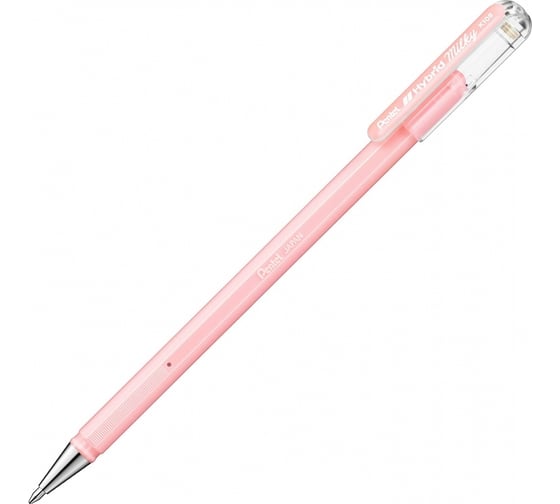Гелевая ручка Pentel Hybrid Milky d 0.8 мм K108-PP пастельные розовые чернила 597268