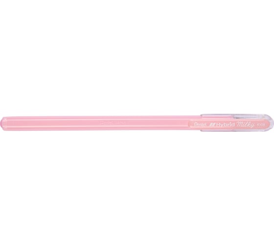 Гелевая ручка Pentel Hybrid Milky d 0.8 мм K108-PP пастельные розовые чернила 597268