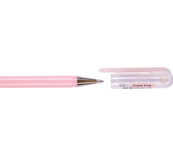 Гелевая ручка Pentel Hybrid Milky d 0.8 мм K108-PP пастельные розовые чернила 597268