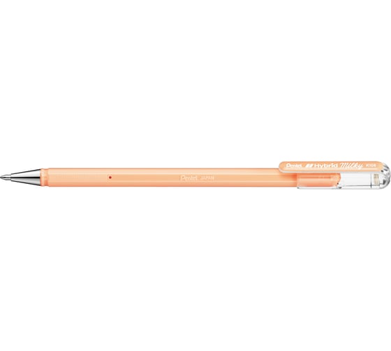 Гелевая ручка Pentel Hybrid Milky пастельные d 0.8 мм K108-PF оранжевые чернила 597265