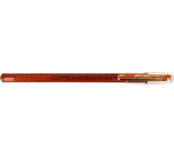 Гелевая ручка Pentel Hybrid Dual Metallic, d 1 мм K110-DFX оранжевый, желтый цвет чернил 586195