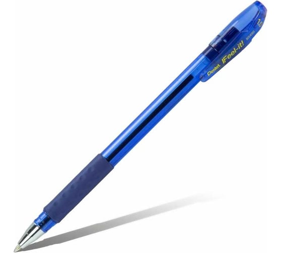 Шариковая ручка Pentel Feel it! d 1 мм 12 шт BX490-C синие чернила 671362