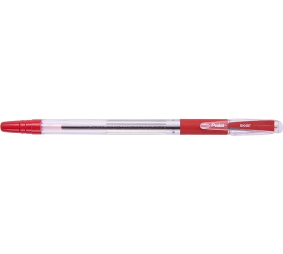 Шариковая ручка Pentel d 0.7 мм 10 шт BK407-B красные чернила 674052