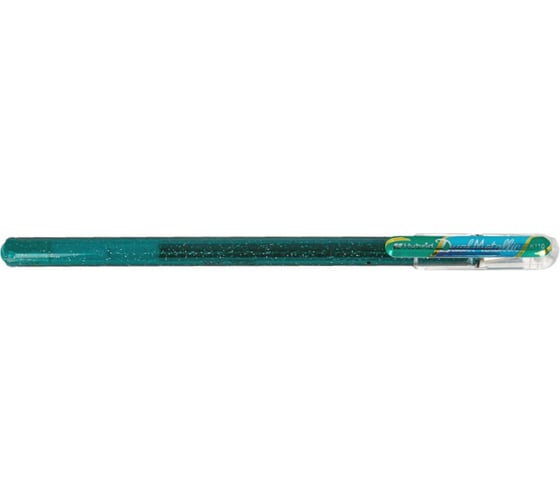 Гелевая ручка Pentel Hybrid Dual Metallic, d 1 мм K110-DDX зеленый, синий цвет чернил 586194 1