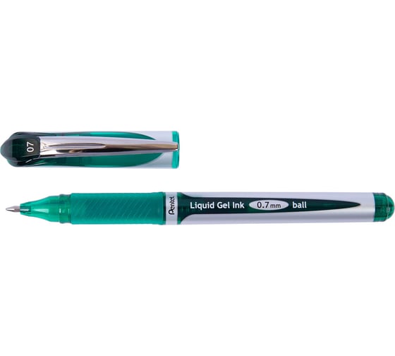 Гелевая ручка Pentel Energel d 0.7 мм 12 шт BL57-DO зеленые чернила 609980