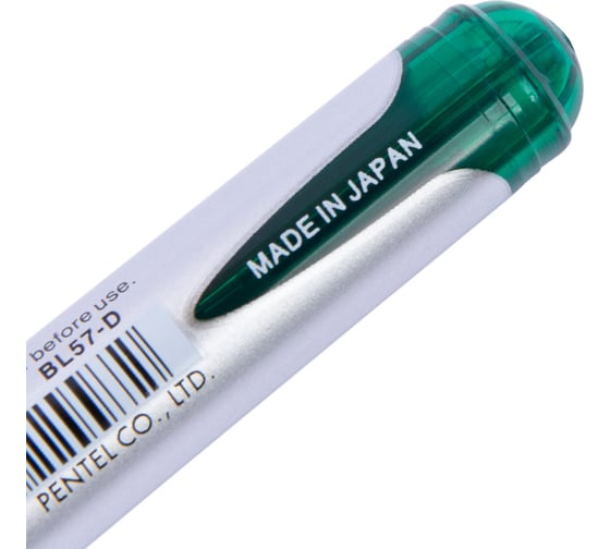 Гелевая ручка Pentel Energel d 0.7 мм 12 шт BL57-DO зеленые чернила 609980