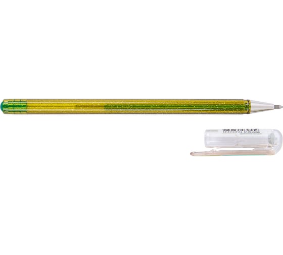 Гелевая ручка Pentel Hybrid Dual Metallic, d 1 мм K110-DDGX желтый, зеленый цвет чернил 586202