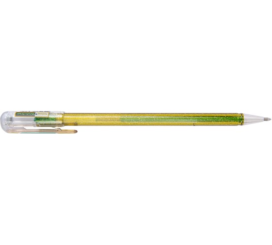 Гелевая ручка Pentel Hybrid Dual Metallic, d 1 мм K110-DDGX желтый, зеленый цвет чернил 586202