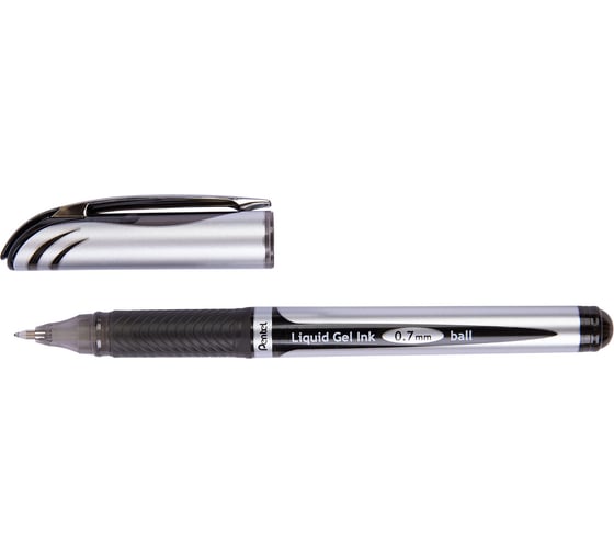 Гелевая ручка Pentel Energel d 0.7 мм 12 шт BL57-AO черные чернила 609977