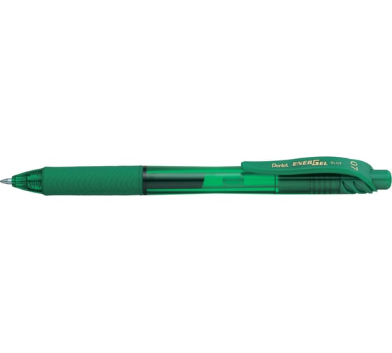 Автоматическая гелевая ручка Pentel Energel-X d 0.7 мм 12 шт BL107-DX зеленые чернила 704085 1