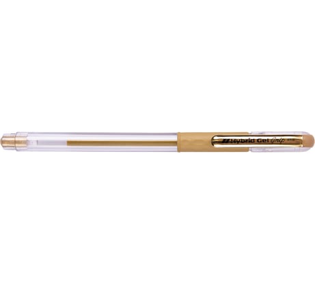 Гелевая ручка Pentel Hybrid gel Grip Metallic d 0.8 мм K118-X золотые чернила 670065