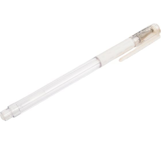 Гелевая ручка Pentel Hybrid gel Grip d 0.8 мм K118-LW белые чернила 586188