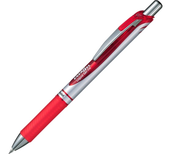 Гелевая ручка Pentel Energel d 0.7 мм 12 шт BL77-BO красные чернила 686700