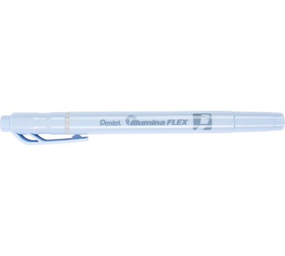 Двусторонний текстовыделитель Pentel Illumina flex 1.0 - 3.5 мм перо скошенное 10 шт SLW11P-CE синий 670071 1