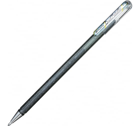 Гелевая ручка Pentel Hybrid Dual Metallic, d 1 мм K110-DZX серебро цвет чернил 670064