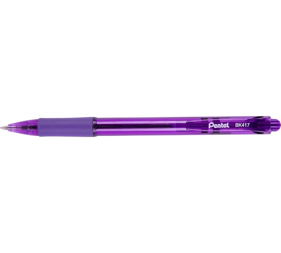 Автоматическая шариковая ручка Pentel Fine Line d 0.7 мм 12 шт BK417-V фиолетовые чернила 671351