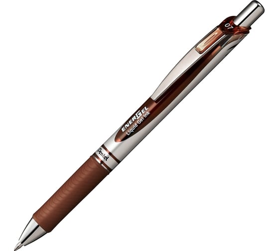 Гелевая ручка Pentel Energel d 0.7 мм 12 шт BL77-EX коричневые чернила 686706
