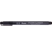 Линер Pentel Pointliner 0.3 мм 12 шт S20P-3A 0.3 мм черные чернила 674402