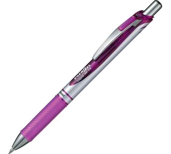Гелевая ручка Pentel Energel d 0.7 мм 12 шт BL77-VO фиолетовые чернила 686716
